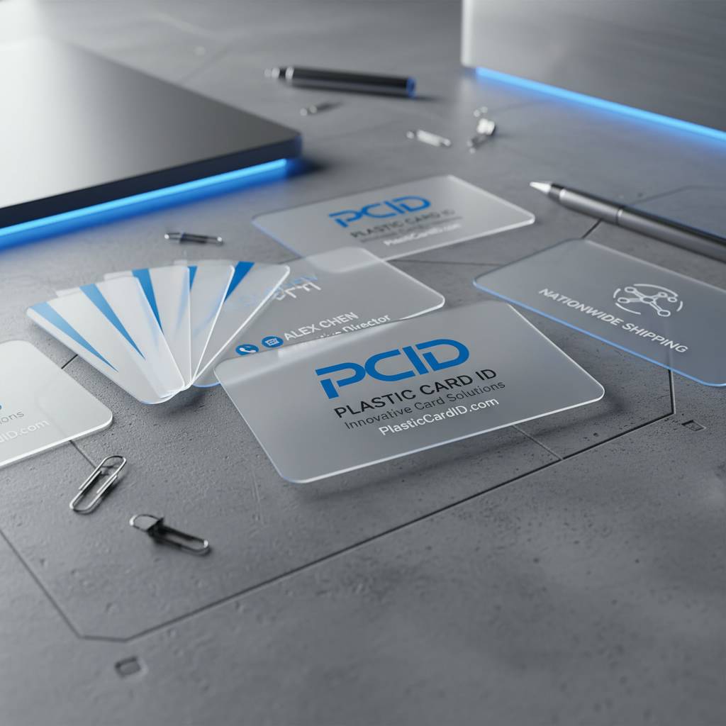 Designing Clear Plastic Business Cards with Purpose